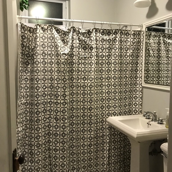 Anthropologie Bath Rare Anthropologie Gray Shower Curtain Poshmark